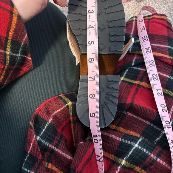 Women’s White and Brown Platform leather straps Sandals size 7.5 - Picture 4 of 4